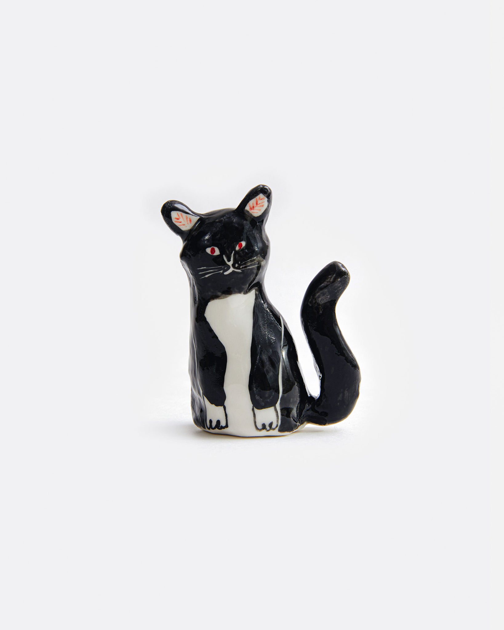 Bicolored Cat Mask & Ring Holder